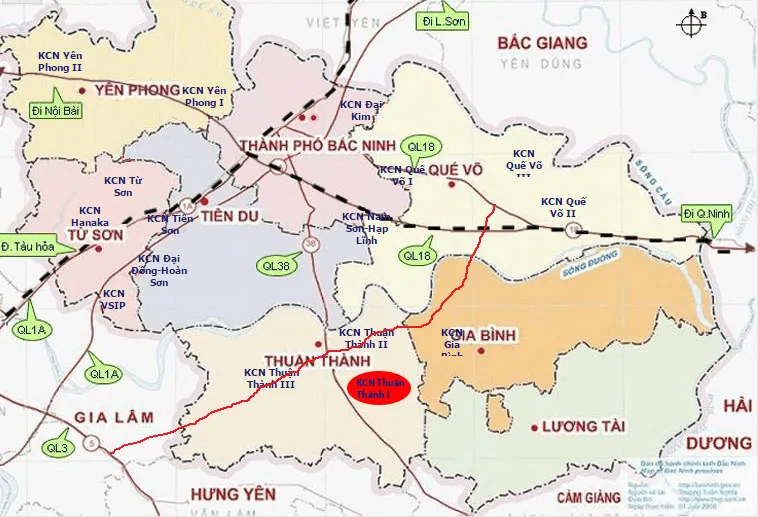 KCN Thuận Thành I gần 3.000 tỷ đồng của Viglacera được thủ tướng duyệt chủ trương đầu tư